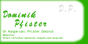dominik pfister business card